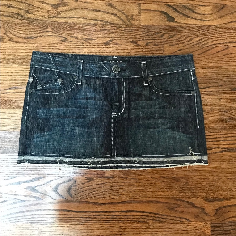 Rock & Republic dark denim jean skirt NWOT
